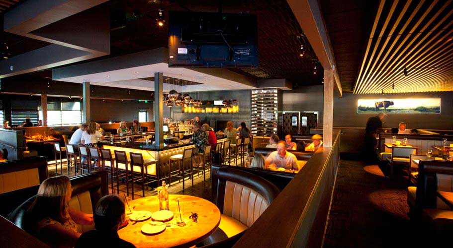 The dining room at Land Ocean in Folsom