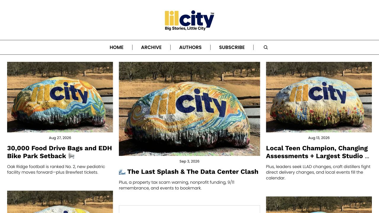 Lil City newsletter with local stories and community news